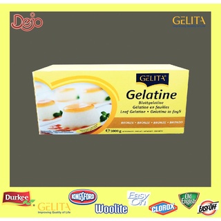 GELITA White Leaf Gelatine แผ่นเจลาติน ตราเยลลิต้า 1 Kg.