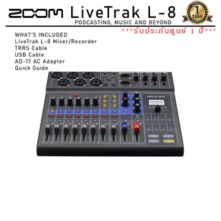 ZOOM LiveTrak L-8 Portable 8-Channel Digital Mixer and Multitrack Recorder ดิจิตอลมิกเซอร์ 8 แชนแชล ***มีประกัน 1 ปี***