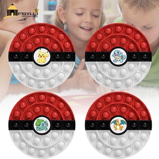 【ราคาถูก】FBYUJ Push Bubble Fidget Sensory Toy Pokemon Shape Special Release Stress For Adult Puzzle Games For Kids Exercise Mind