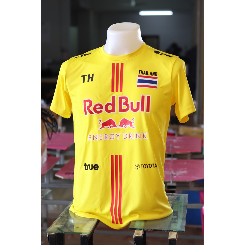 ใหม่ล่าสุด-เสื้อคอกลม3แถบ-red-bull-ราคา-199-บาท