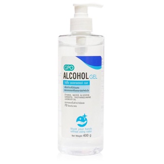 เจลใส ล้างมือ GPO ALCOHOL 70% GEL  ขนาด 400 กรัม