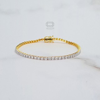 💎Amantio Diamond💎 สร้อยข้อมือเพชรแท้ ❤18K GOLD✨ (E COLORน้ำ99)