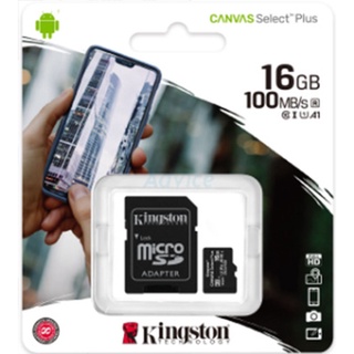 ภาพขนาดย่อของภาพหน้าปกสินค้าKingston Memory Card Micro SD SDHC 16GB/32GB /64GB/128GB Class 10 คิงส์ตัน เมมโมรี่การ์ดKingston CLASS10 จากร้าน findout_shop บน Shopee ภาพที่ 1