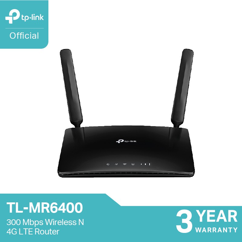 ภาพหน้าปกสินค้าTP-Link TL-MR6400 เราเตอร์ใส่ซิม Wireless N 300Mbps 4G Router Wifi รองรับ 4G ทุกเครือข่าย จากร้าน tplink_thailand บน Shopee