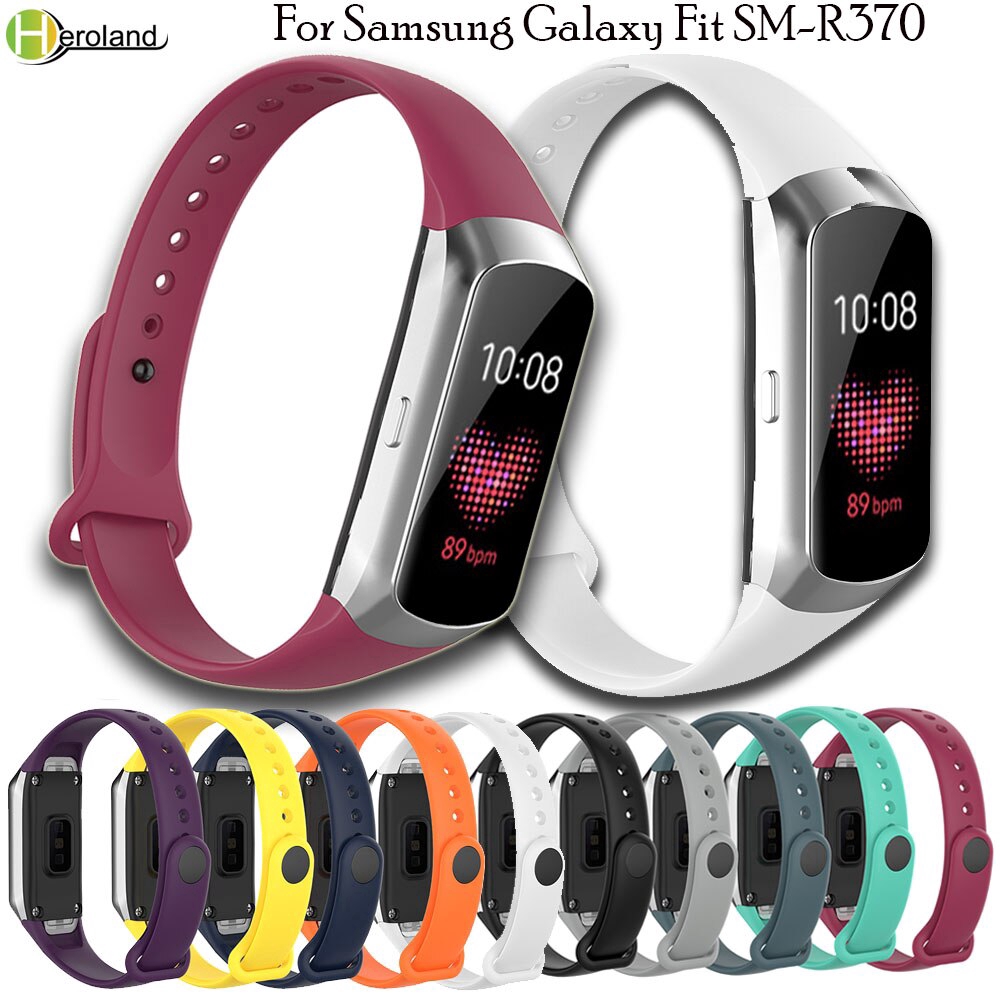 สายนาฬิกาข้อมือซิลิโคนสำหรับ Samsung Galaxy Fit Sm R370 Watch Strap