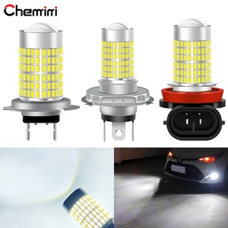 หลอดไฟตัดหมอก DRL H4 H7 LED H8 P13W H16 2835 144 SMD 12V สําหรับรถยนต์ รถจักรยานยนต์ 1 ชิ้น