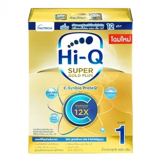 สินค้า Dumex Nutricia Hi-Q Super Gold Plus C ดูเม็กซ์ ไฮคิว ซูเปอร์โกลด์ พลัส ซี สูตร1 นมผง สำหรับทารก ขนาด 600 กรัม 17874