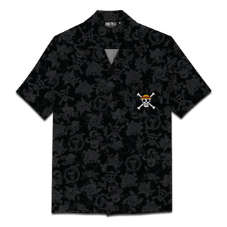 เสื้อเชิ้ตฮาวายวันพีช : Hawaii shirt One Piece-1214 : Luffy Icon