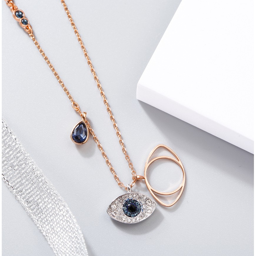 swarovski-สร้อยคอ-symbolic-evil-eye-pendant-สวารอฟสกี้-ของแท้-100-ของขวัญสำหรับคนพิเศษ-ราคาพิเศษ-พร้อมส่ง