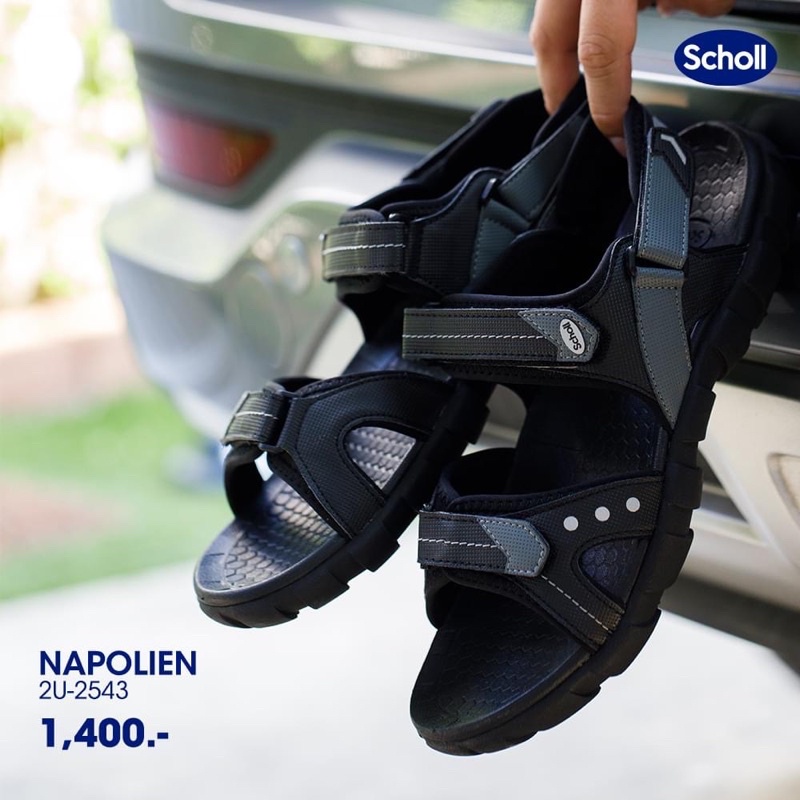 new-ของแท้100-กล่องป้ายครบ-รองเท้า-scholl-napolien-รัดส้น-no-2u-2543-สวมใส่ได้ทั้งชายและหญิง