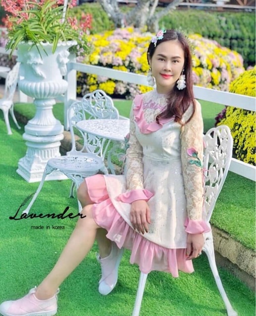 งานสวย-เดรสฟรุ้งฟริ้ง-ผ้าสีหวาน-สวยเป๊ะตามสไตล์-fairygod