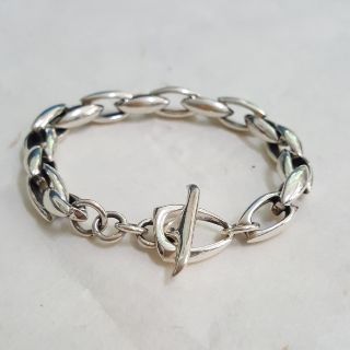 สร้อยข้อมือโซ่ รมดำ ยาว 20 ซม. เงินแท้ 925 sterling silver รับประกันของแท้