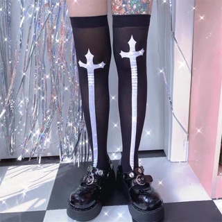 🔥Sale🔥ถุงน่องลายไม้กางเขน Socks Tights Gothic พร้อมส่ง