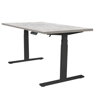 Desk STANDING DESK ERGOTREND SIT 2 STAND GEN2 180CM CONCRETE/BLACK Office furniture Home &amp; Furniture โต๊ะทำงาน โต๊ะทำงาน