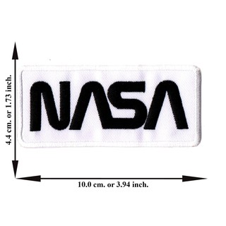 ตัดรีด ตัวรีดติดเสื้อ อาร์มปัก ติดเสื้อปัก ปักเสื้อ DIYลาย NASA สี่เหลี่ยม5