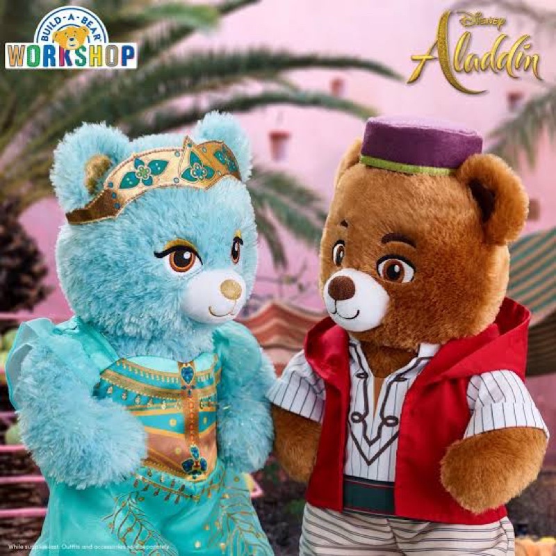 ตุ๊กตาหมีบิ้วอะแบร์-เจ้าหญิงจัสมีน-ดิสนีย์-อลาดิน-build-a-bear-workshop-สินค้ามือสอง