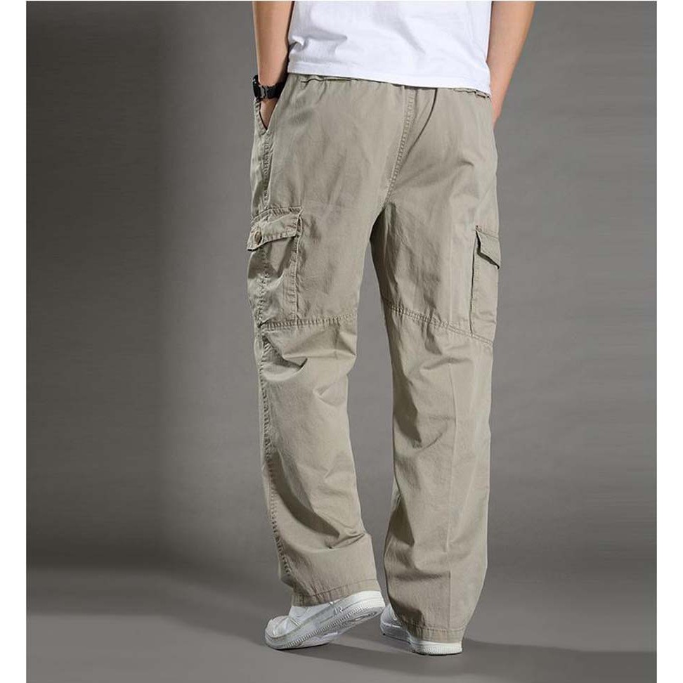 ภาพสินค้ารุ่น 2011 กางเกงขายาวคาร์โก้ เอวยืด มีเชือกผูก จากร้าน banpha_by_rachi บน Shopee ภาพที่ 2