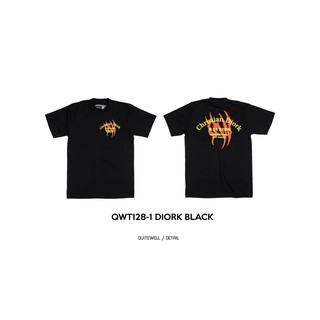 เสื้อยืดโอเวอร์ไซส์QWT128-1 DI ORK BLACKS-3XL