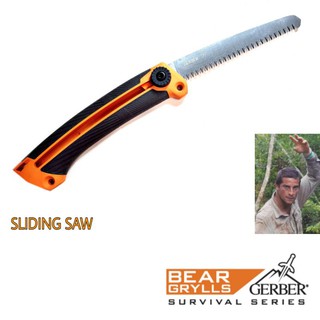 เลื่อย GERBER BEAR GRYLLS ของแท้ น้ำหนักเบา พกพาสะดวก ใช้งานง่าย คมเลื่อยออกแบบมา สำหรับงานไม้