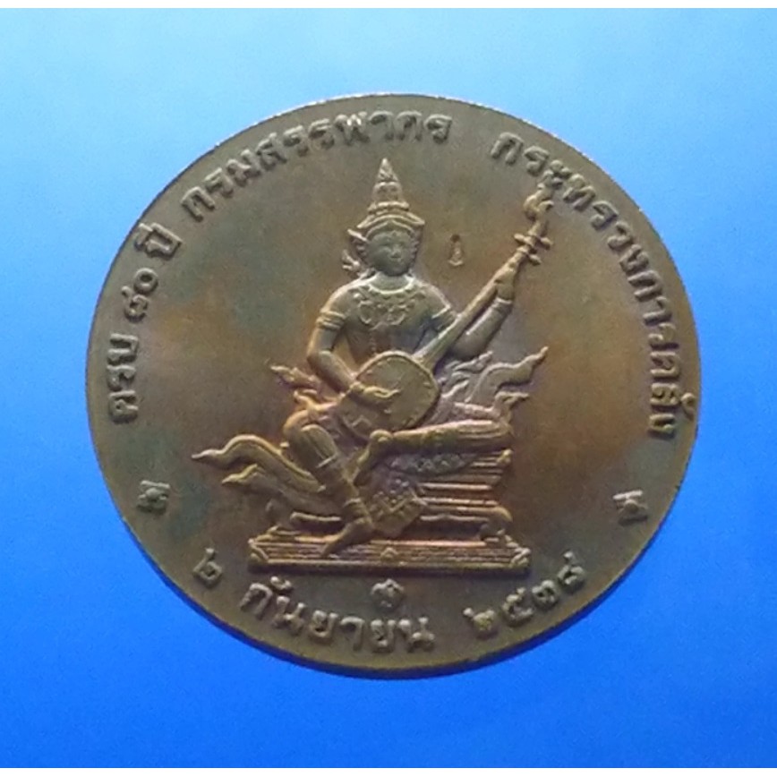 เหรียญ-ที่ระลึก-80-ปี-กรมสรรพากร-ขนาด-3-เซ็น-เนื้อทองแดง-2538