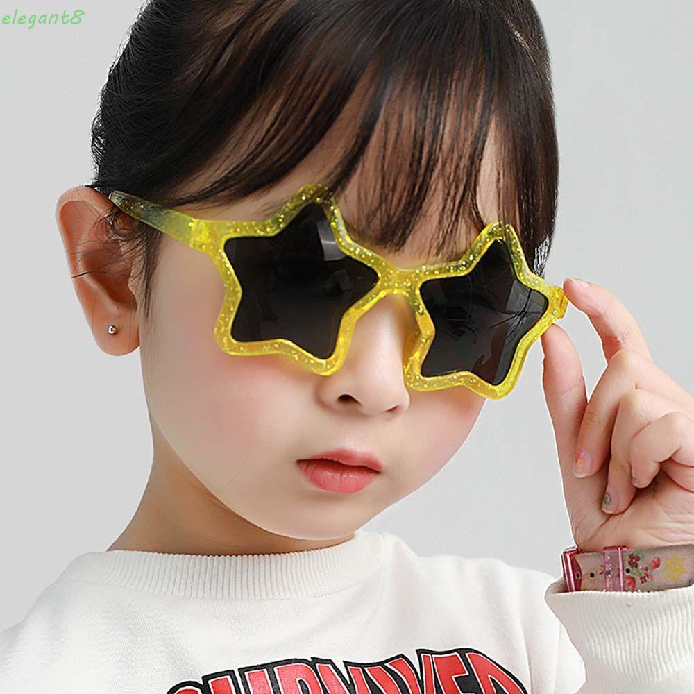 แว่นตากันแดด-ป้องกันดวงตา-ลายดาว-หลากสีสัน-แฟชั่นวินเทจ-สไตล์เกาหลี-สําหรับเด็กผู้ชาย-และเด็กผู้หญิง
