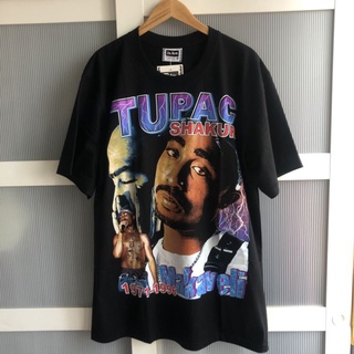 เสื้อวันพีช - 2PAC Tupac Shakur เวสต์โคสต์ฮิปฮอป Tshirt แร็พแขนสั้นตัวละครข้างถนนท็อปส์โทรแร็พเสื้อ