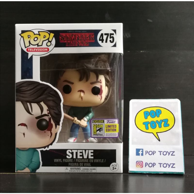 FUNKO POP Stranger Things Steve 475 SDCC Exclusive Official