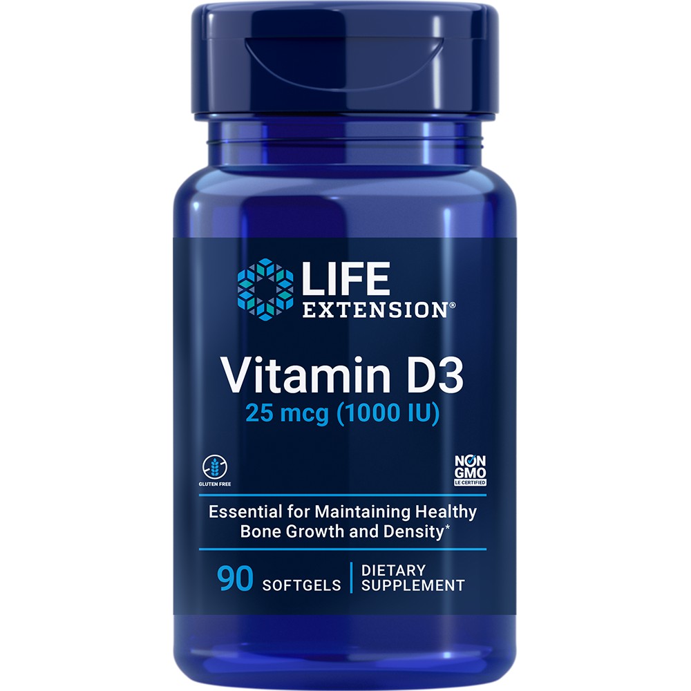 ภาพสินค้าLife Extension Vitamin D3 1000 IU/ 5000 IU/ 7000 IU วิตามินดี vitamin D วิตามินดี3 บำรุงกระดูก จากร้าน littlegirlshop69 บน Shopee ภาพที่ 1