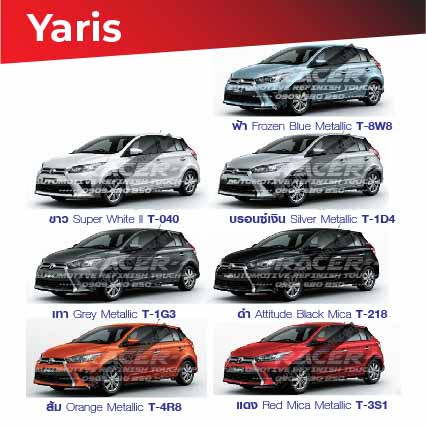 สีแต้มรถ-toyota-yaris-โตโยต้า-ยาริส