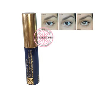 ขนาดทดลอง ของแท้ ESTEE LAUDER Double Wear Zero-Smudge Lengthening Mascara #BLACK