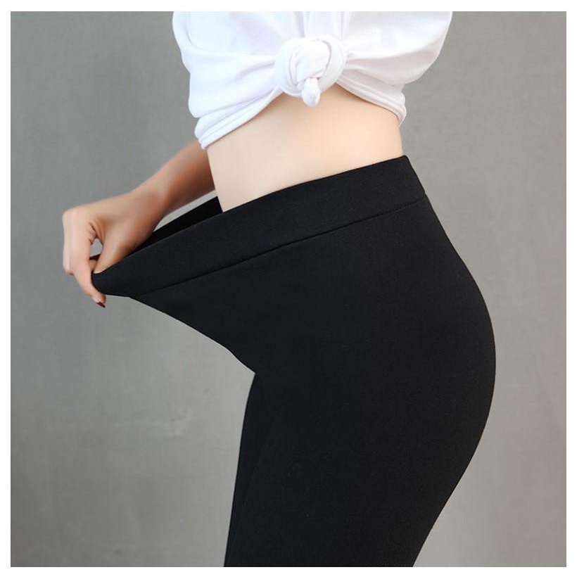 fashion-กางเกงเอวยางยืด-4-ส่วน-สีดำ-รุ่น-6010
