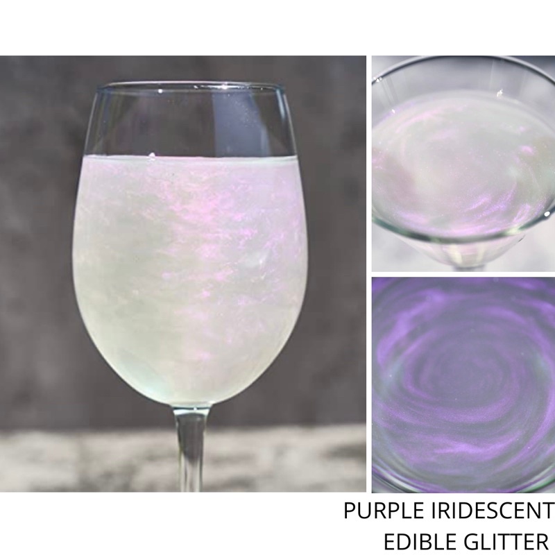 ใหม่! เอฟเฟกต์สีรุ้งและโฮโลแกรม กลิตเตอร์สำหรับเครื่องดื่ม Iridescent