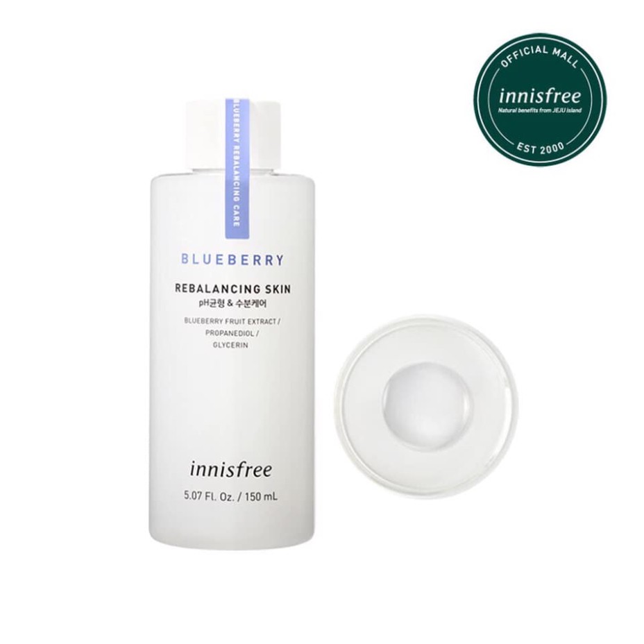 150-ml-innisfree-blueberry-rebalancing-skin-toner-โทนเนอร์-สารสกัดจากบลูเบอร์รี่-ออแกนิค