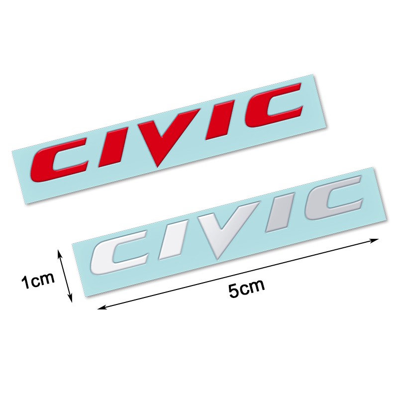 สติกเกอร์-สัญลักษณ์ตรา-civic-สำหรับ-honda-civic-5-ชิ้น-ชุด-รองรับ-cod