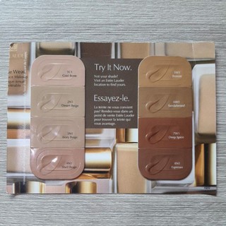 Beauty-Siam แท้ทั้งร้าน !! ESTEE LAUDERDONBLE WEAR FOUNDATION CARD 8 สี