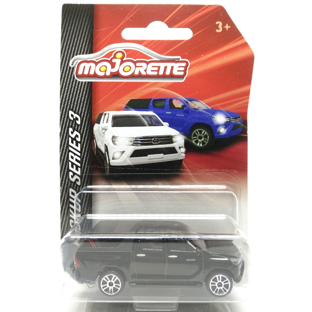 Toyota Hilux Revo Noir 1:58 - Majorette - Modèle Métal 3 Pouces - Collection Miniature
