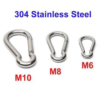 รูปภาพขนาดย่อของ304 Stainless Steel คาราบิเนอร์ M4 M5 M6 M8 M10 ไม่เป็นสนิม แข็งแรง รับน้ำหนักได้ เหมาะกับ ไต่เขา โยคะ ฟิตเนสลองเช็คราคา