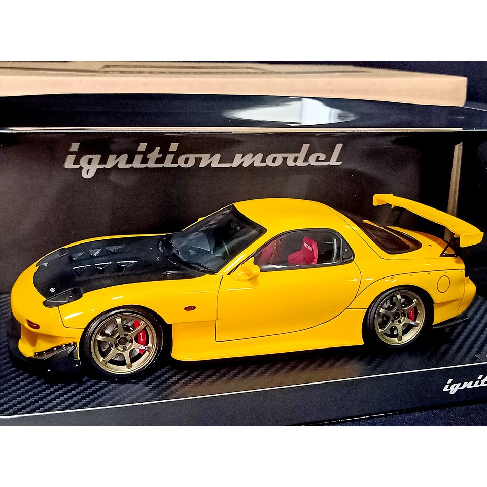 โมเดลรถ ignition model 1/18 RX7 RE Amemiya initial D 118 ignition