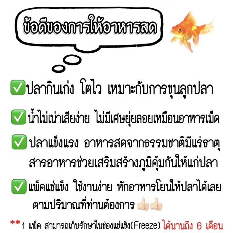 กุ้งฝอย-ไรแดง-อาหารสดแช่แข็งสำหรับปลาทุกชนิด-สด-สะอาด-พร้อมส่ง