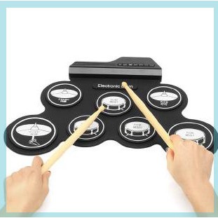 พร้อมส่ง-กลองชุด-กลองไฟฟ้า-กลองชุด-electric-drum-pad-kit-digital-drum-กลองอิเล็กทรอนิกส์แบบพกพา