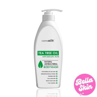 Cosmoderm Tea Tree Oil with Salicylic Acid Bodywash 500ml เจลอาบน้ำ ลดสิวตามร่างกาย