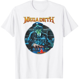 เสื้อยืดอินเทรนด์ผู้ชายอินเทรนด์ผู้หญิงMegadeth – เสื้อยืดลําลอง ผ้าฝ้าย แขนสั้น คอกลม พิมพ์ลาย Vic on แฟชั่นฤดูร้อนS-3X