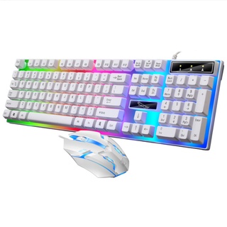 คีย์บอร์ดและเมาส์ Kiroi G21B White(ขาว) Keyboard and Mouse Gaming LED ชุดคีย์บอร์ดและเมาส์ สินค้าใหม่ ส่งเร็ว ประกัน ...