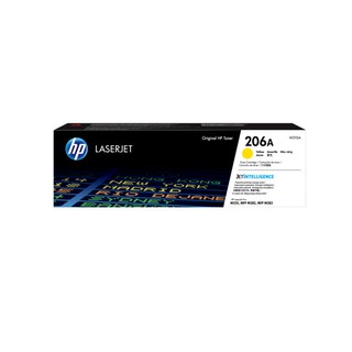 HP 206A Y ตลับหมึกโทนเนอร์ สีเหลือง ของแท้ Yellow Original LaserJet Toner Cartridge (W2112A)