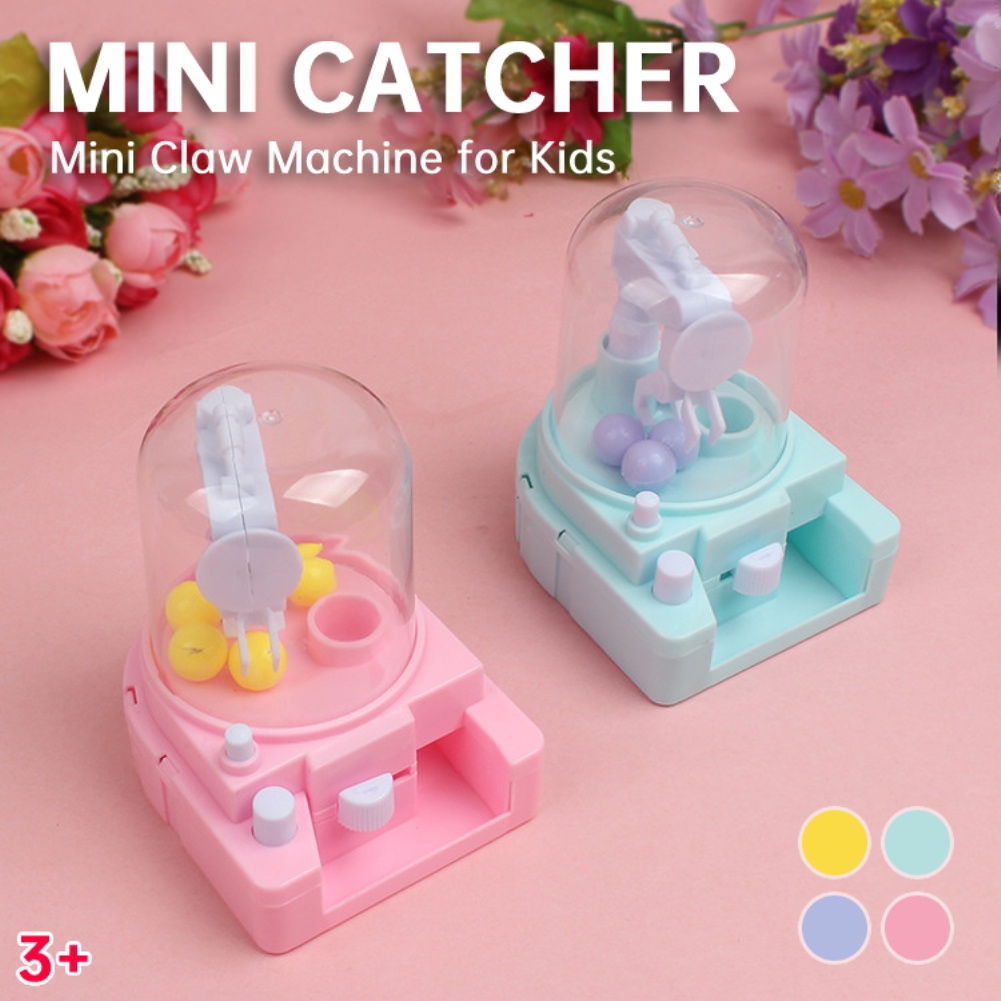 kids-mini-doll-claw-machine-ball-catcher-slot-game-candy-machine-grabber-fun-desktop-interactive-manual-ของเล่นเด็ก-ame1