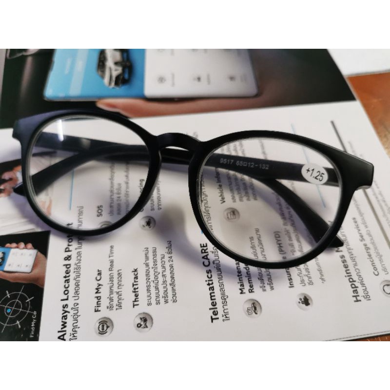 แว่นสายตายาวทรงคลาสสิคใส่อ่านหนังสือเลนส์คุณภาพเกรดพรีเมี่ยมรูปถ่ายจากสินค้าจริงครับ-ขาสปริง-ฟรี-ผ้าเช็ดแว่น