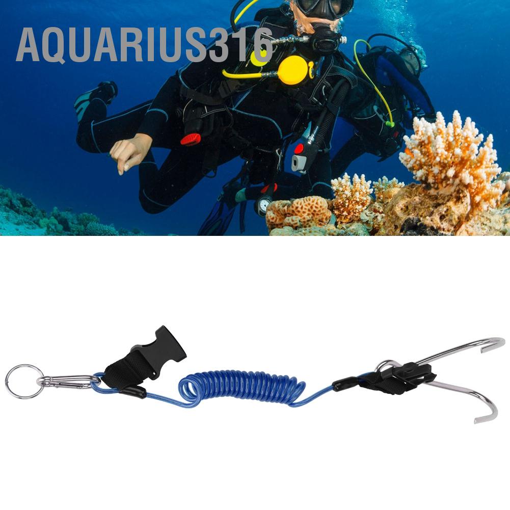 ภาพหน้าปกสินค้าAquarius316   ตะขอคู่แนวปะการังกีฬาทางทะเลสแตนเลสพร้อมเชือกสปริงสำหรับอุปกรณ์ดำน้ำ จากร้าน aquarius316.th บน Shopee