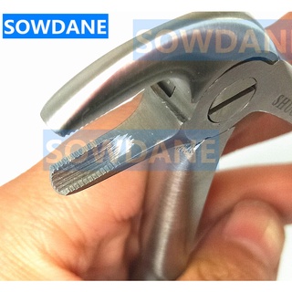 Dental Lower Mandibular Molars tooth extraction forcep Serrated tip for minimally invasive toothdental instrument Curved