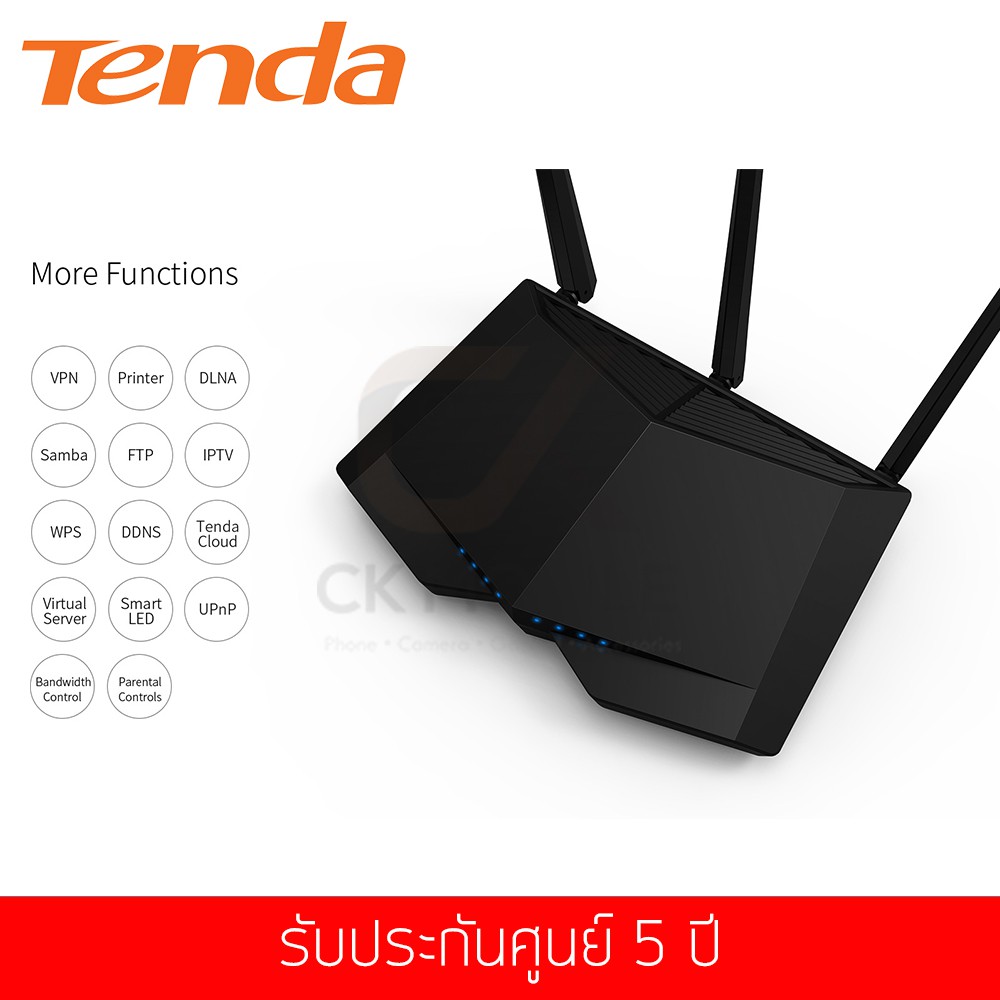 tenda-รุ่น-ac18-router-ac1900-smart-dual-band-gigabit-wifi-router