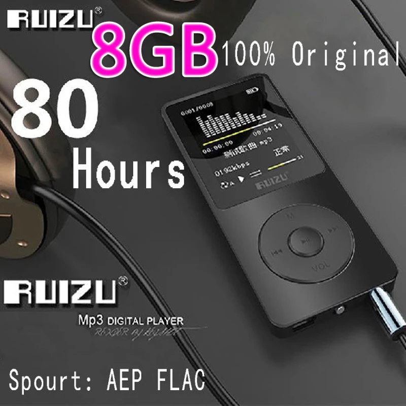 ruizu-x02-เครื่องเล่นเพลง-mp3-mp4-4gb-8gb-พร้อมวิทยุ-fm-วิดีโอ-e-book-แบบพกพา-รองรับการ์ด-tf